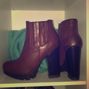 Sexy Maroon Boots